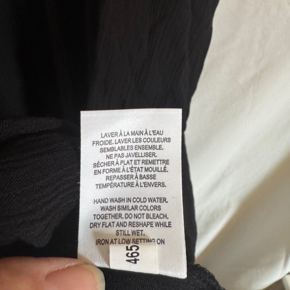 PENN Penningtons Womens Black Sundress Midi Spaghetti Strap Crepe Size 5X - Picture 4 of 9